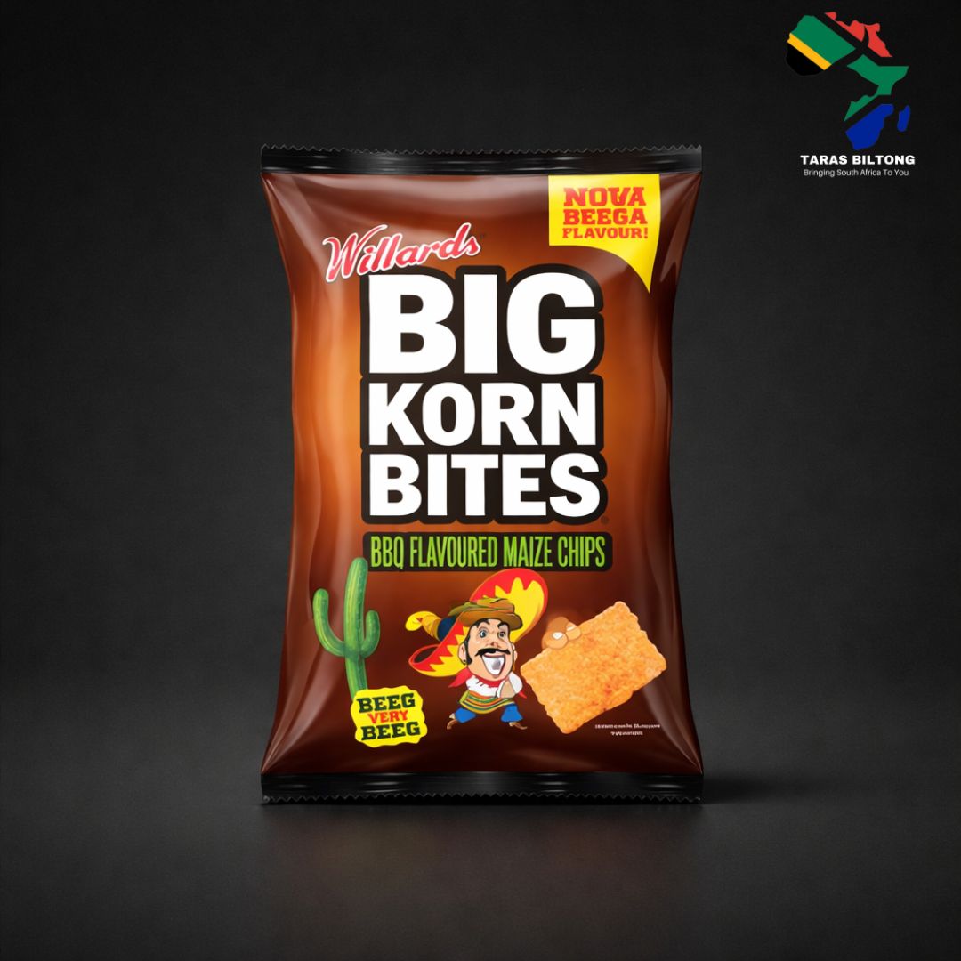Willards Big Korn Bites Barbecue Flavoured Maize Chips 120g