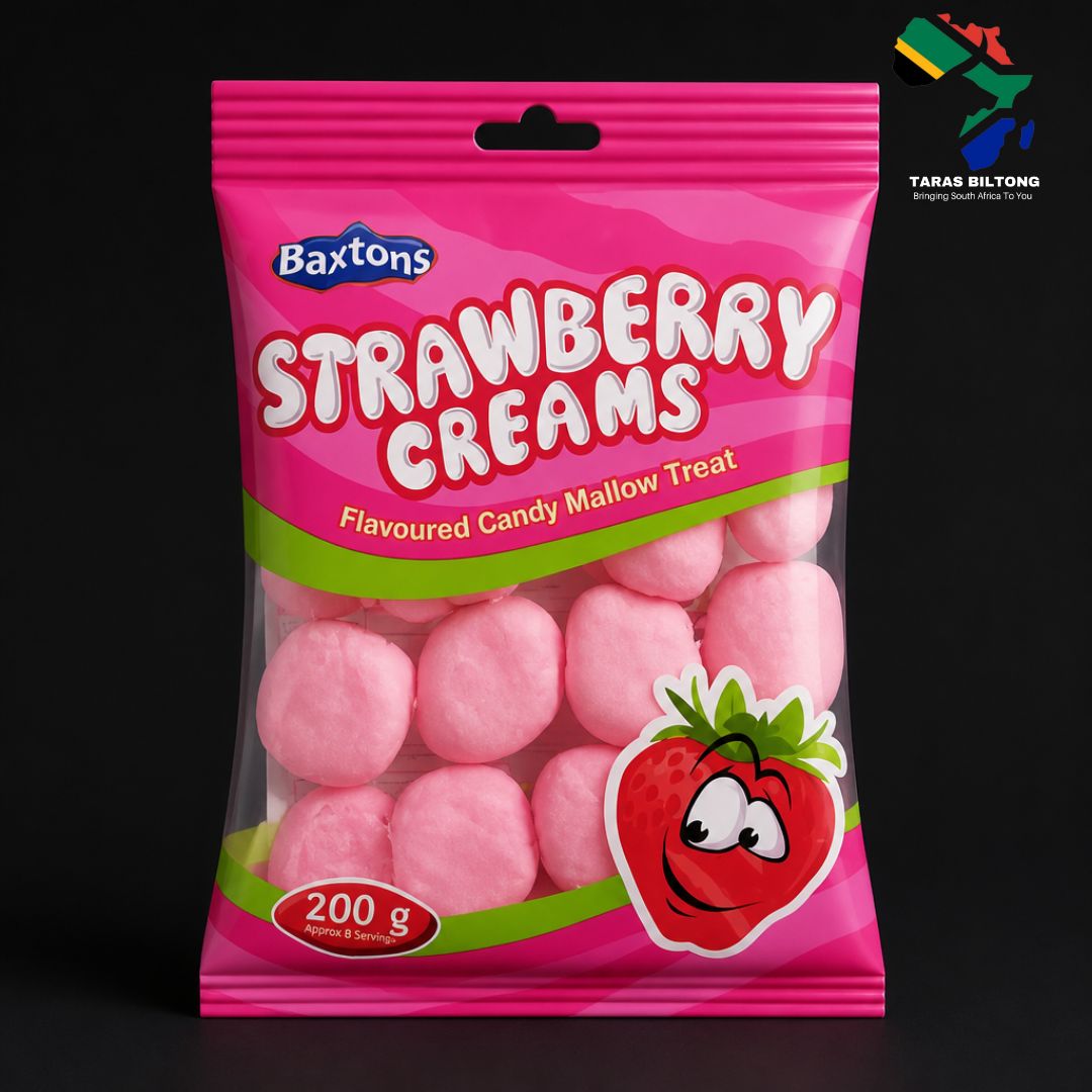 Baxtons Strawberry Creams Candy Mallows 200g